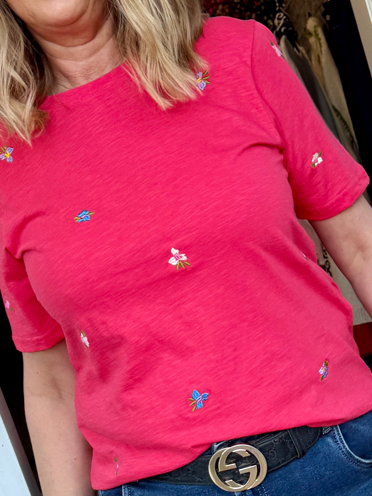 Numph Pilas T-Shirt - Geranium