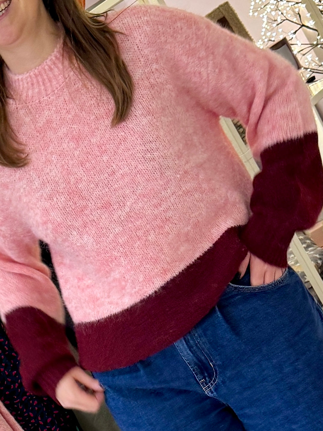 Pieces Colour Block Knit