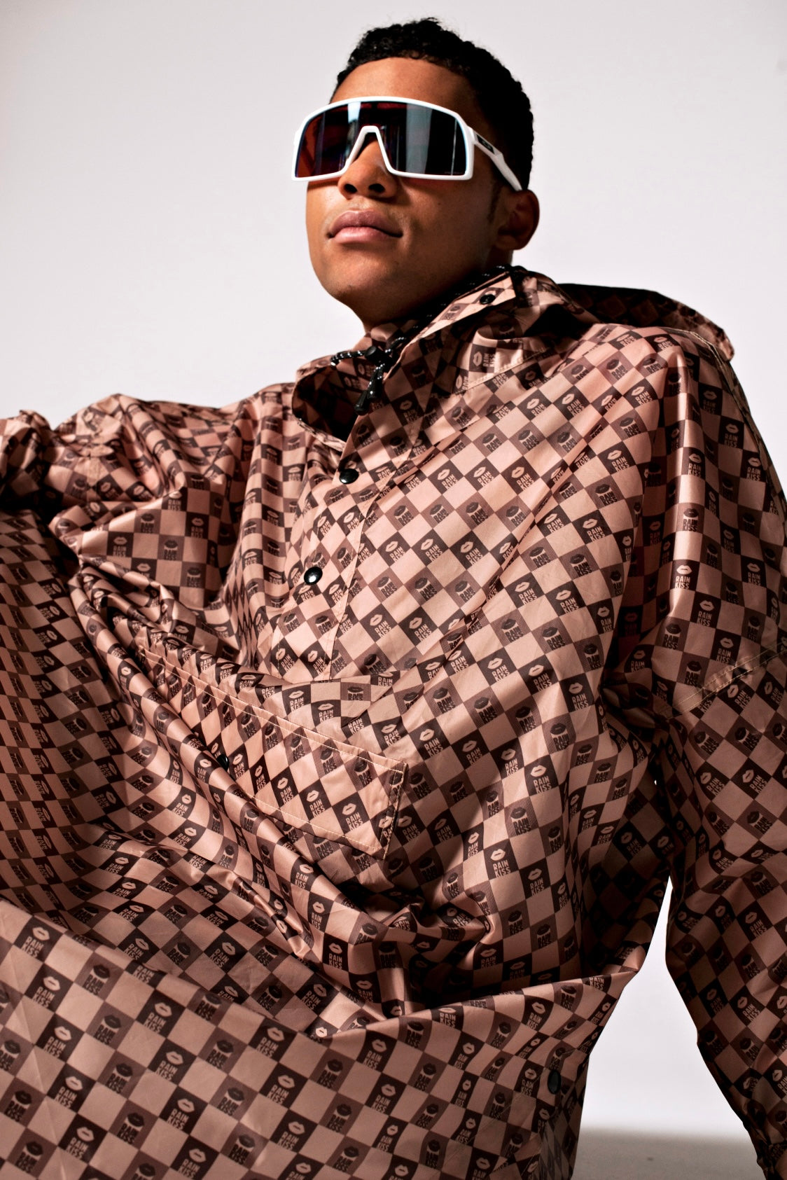 Rainkiss Poncho -  Damier