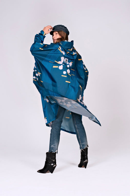 Rainkiss Poncho - Japanese Blossom (Last one)