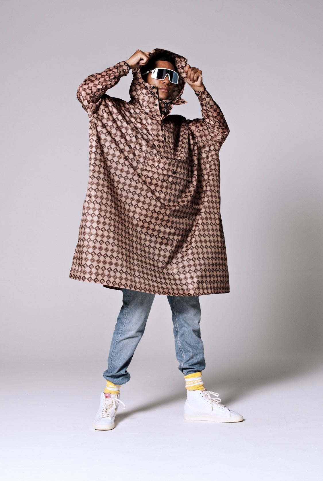 Rainkiss Poncho -  Damier