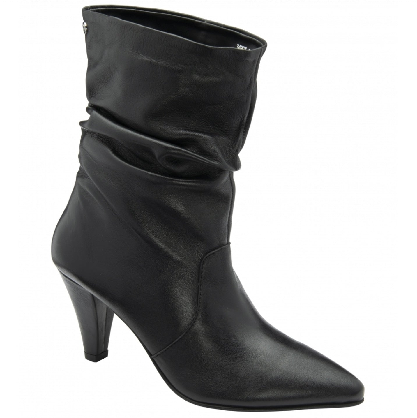 Ravel Black Leather Gatton Stiletto-Heel Ankle Boots