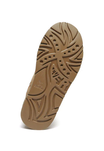 Everau Shoveler Leather Platform Short Chelsea Boots - Chestnut