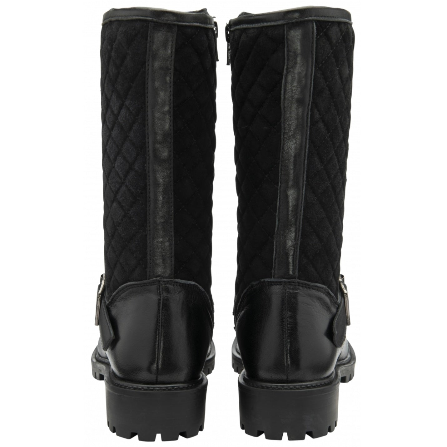 Ravel Black Leather Forbes Mid-Calf Boots