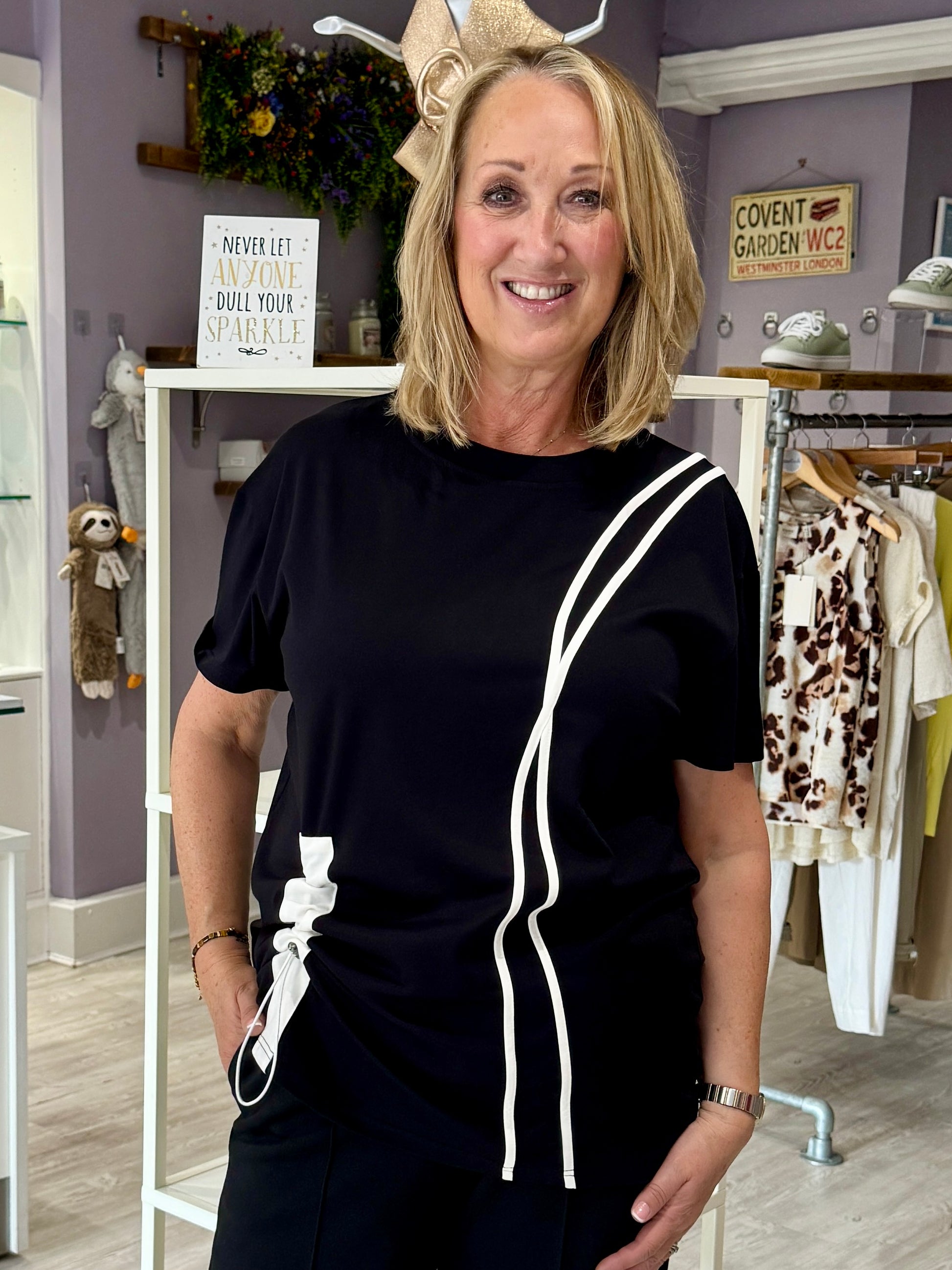 Womens black t-shirt