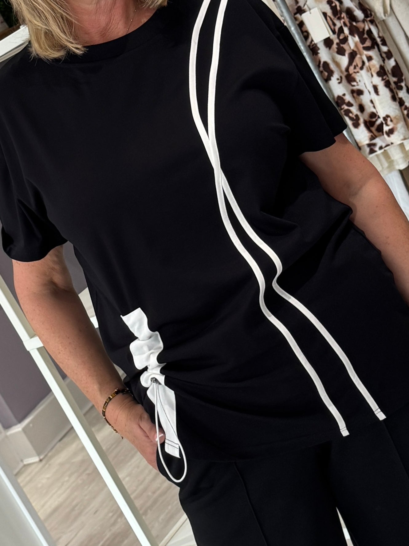 Womens black t-shirt