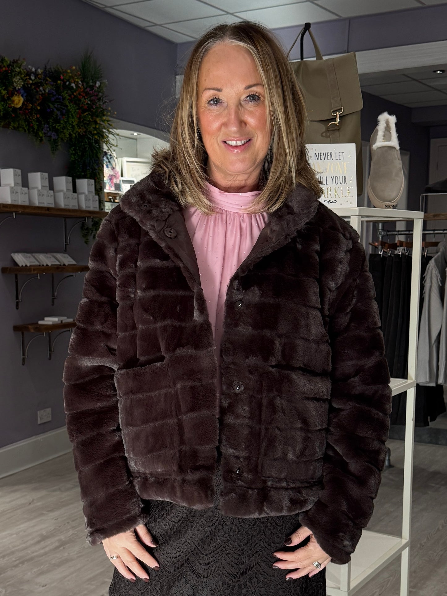 Saint Tropez Leonie Jacket - Chocolate Brown