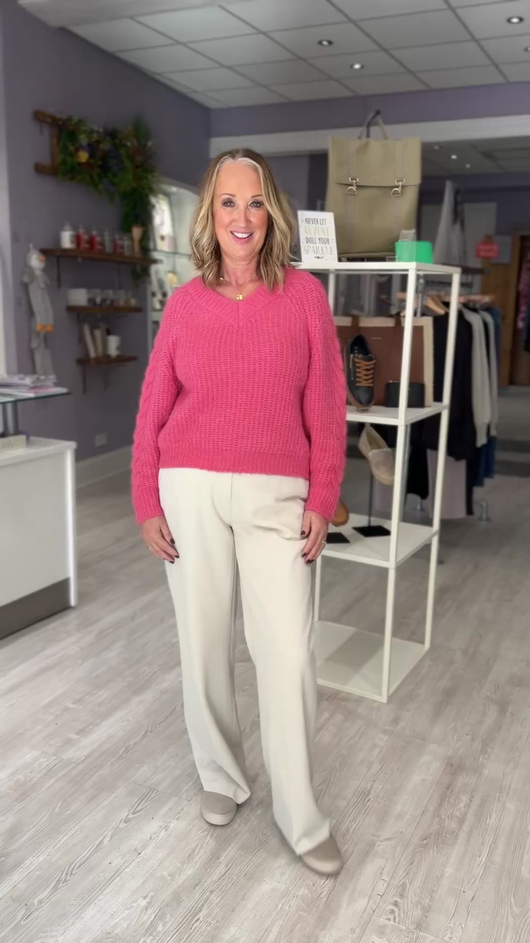 Fransa Brinkly Trousers