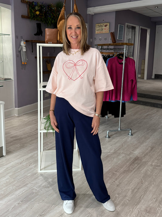 Saint Tropez Mila Trousers - Navy Peony