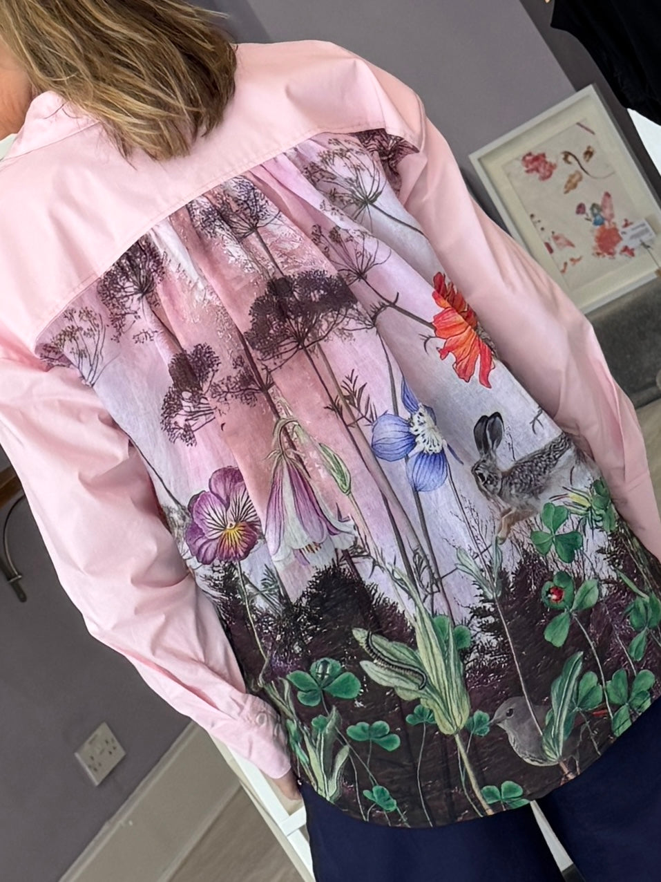 Numph Forest Shirt - Pink Lady