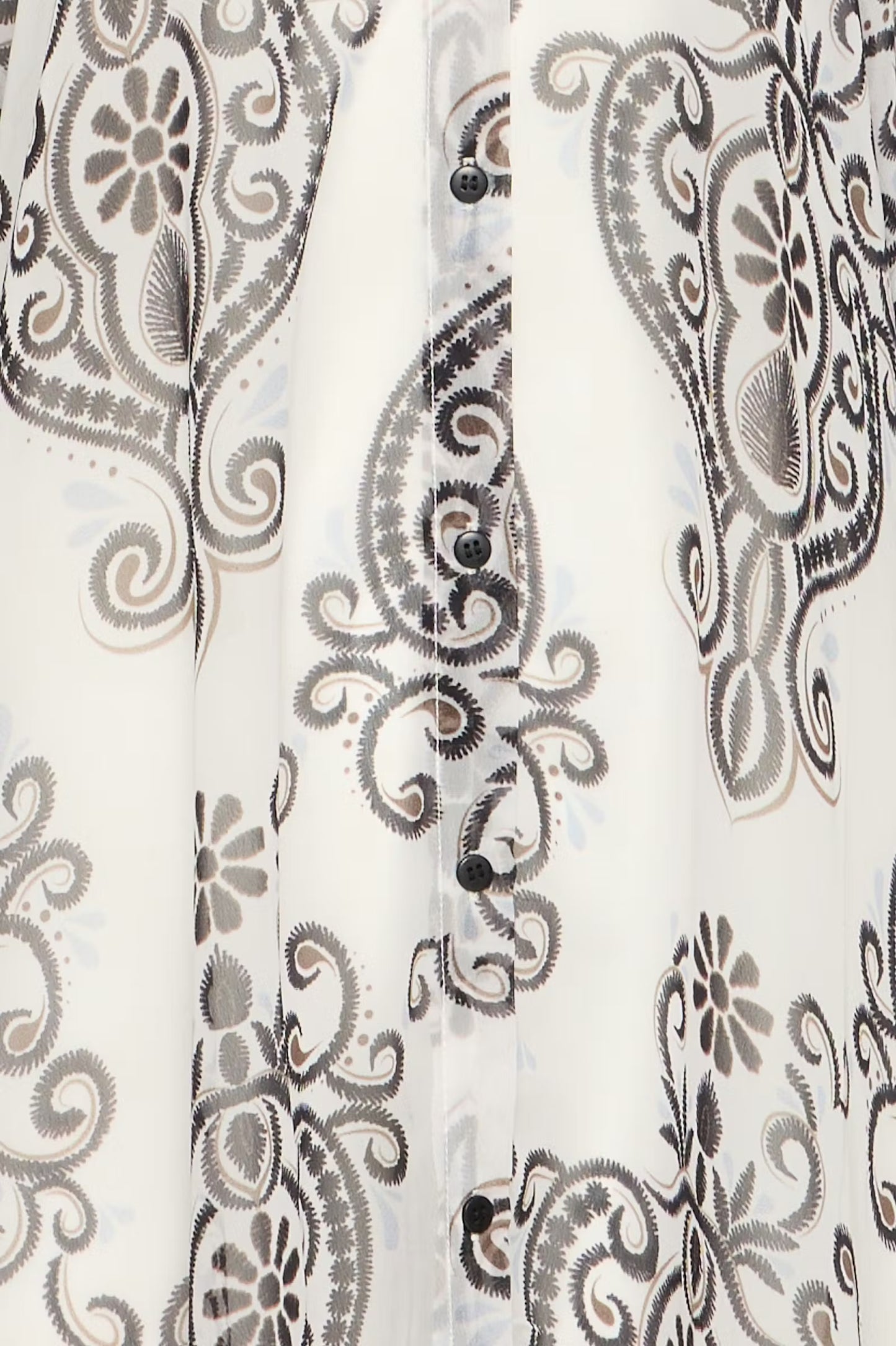 Fransa Natalia Kaftan Dress - Boho Muse White/Black