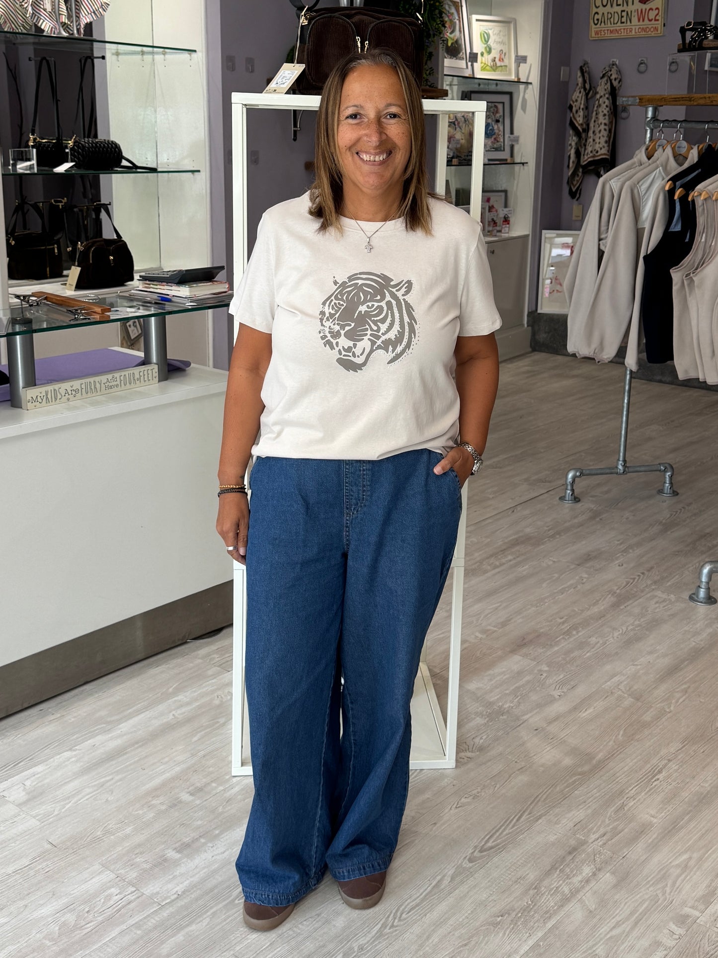 Fransa Talindra T-Shirt - Pumices