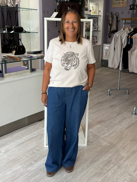 Fransa Talindra T-Shirt - Pumices