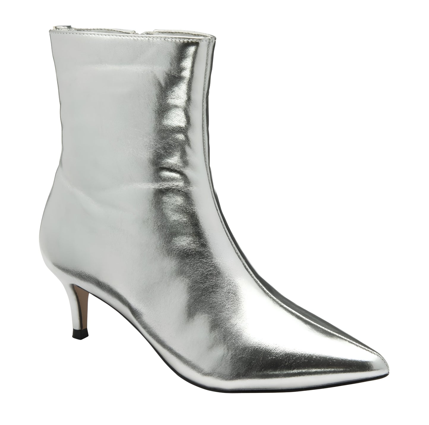 Ravel Silver Currans Pointed-Toe Ankle Boots