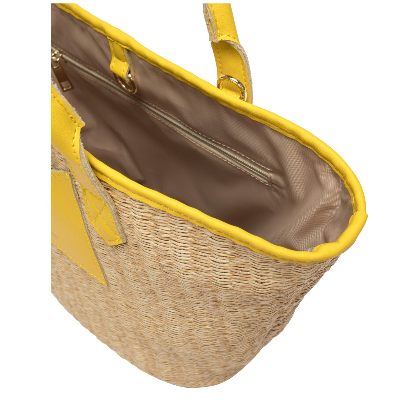 Every Other Twin Strap Large Tote Style Bag - Yellow