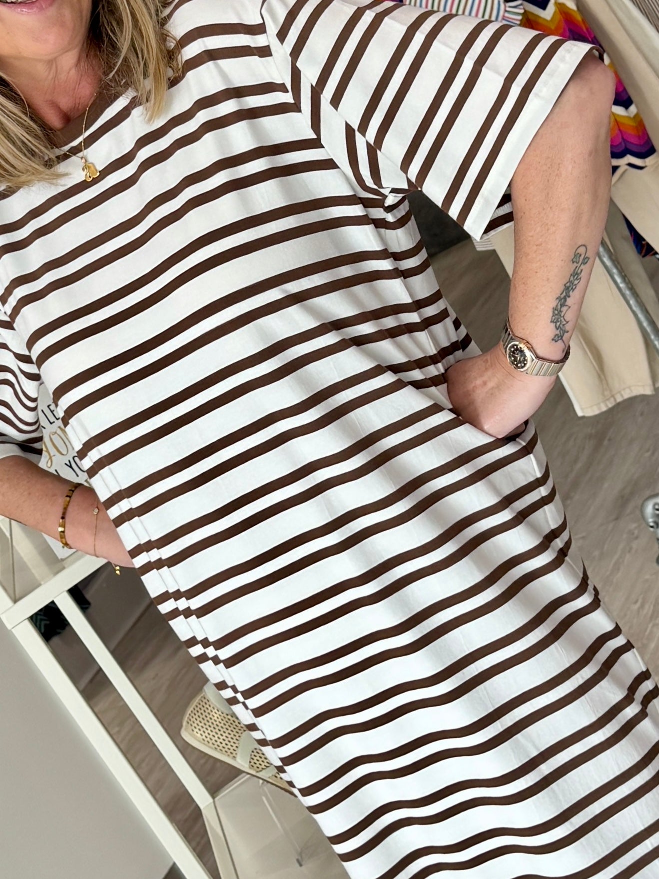 Saint Tropez Renalda Dress -  Fondue Fudge