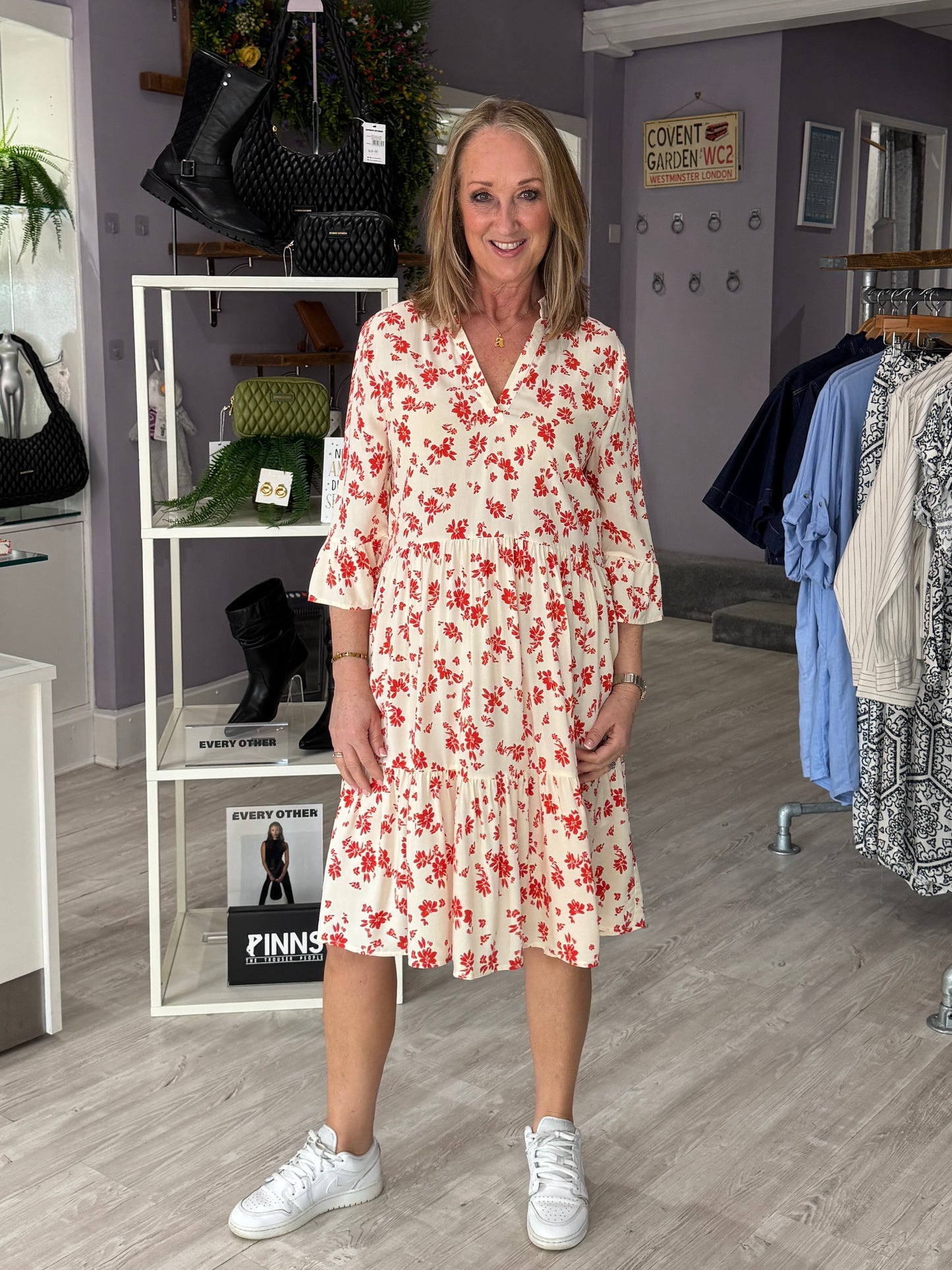 Saint Tropez Eda Dress -  Seedpearl Valiant Daisy