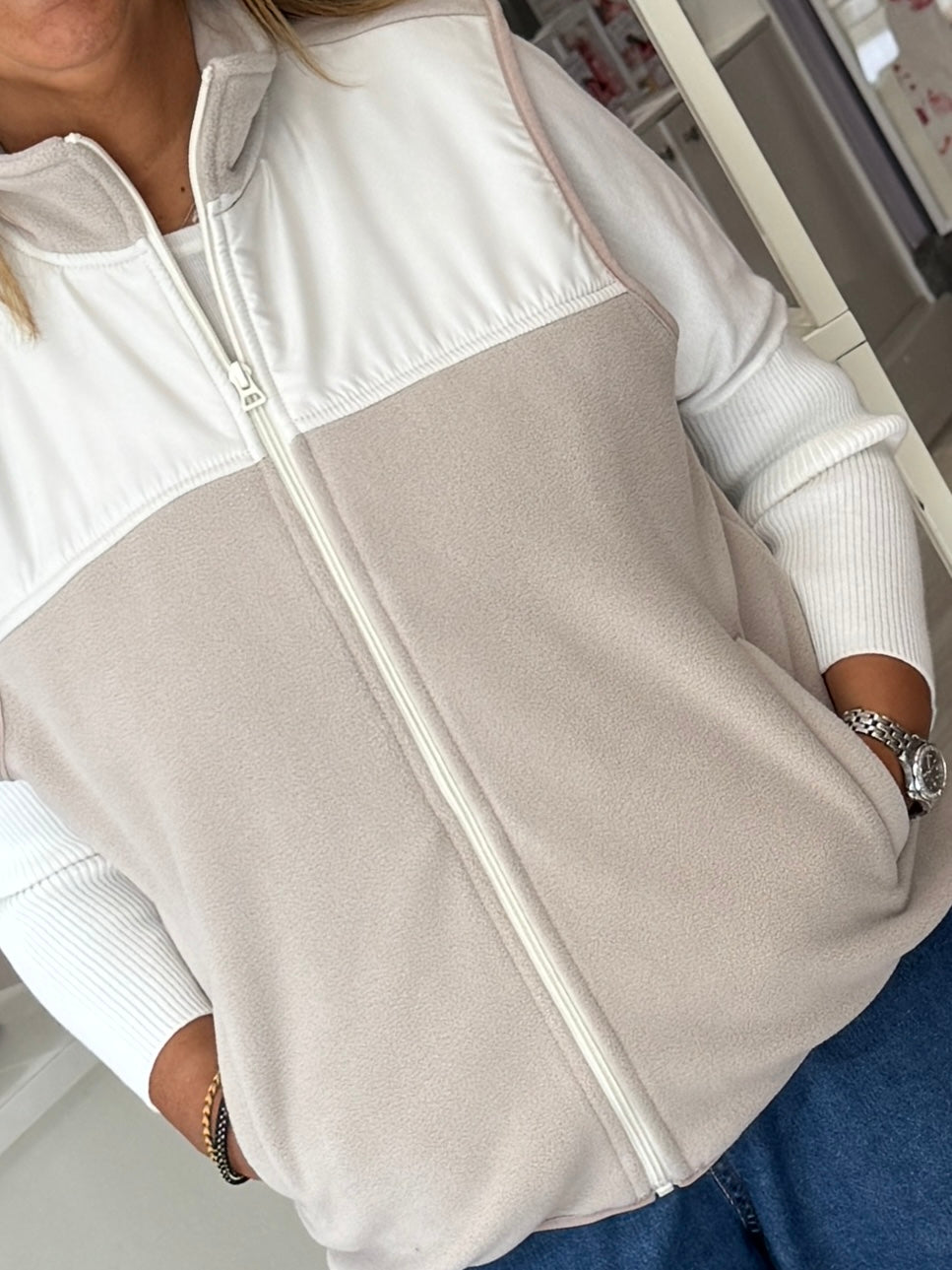 Fransa Flea Gilet - String