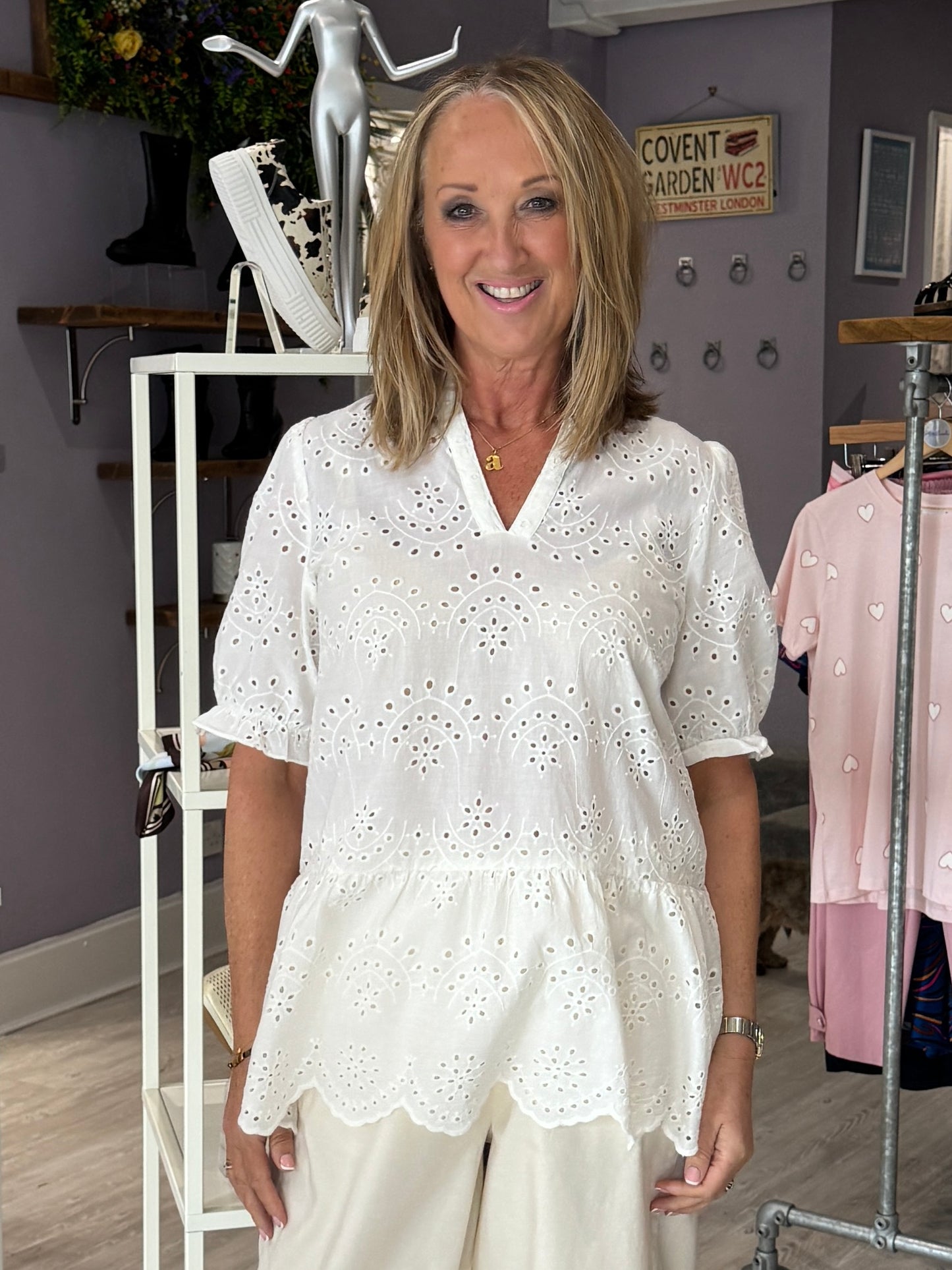 Saint Tropez Geleksa Blouse - Ice