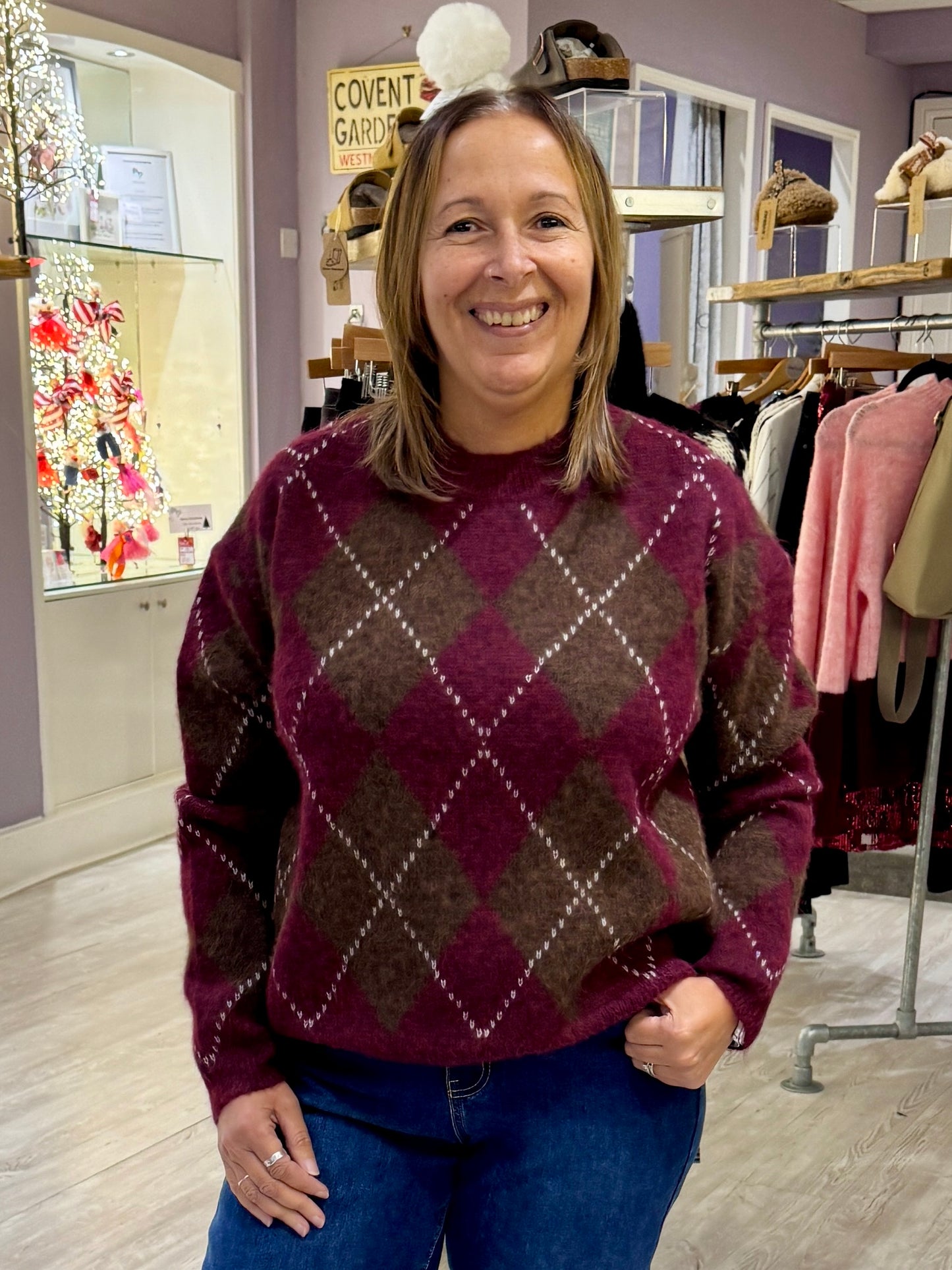 Oaklee  Argyle Jumper