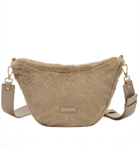 Every Other Scoop Cross Body Bag - Taupe