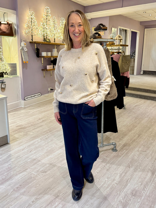 Voggo Wide Leg Jeans - Indigo Wash