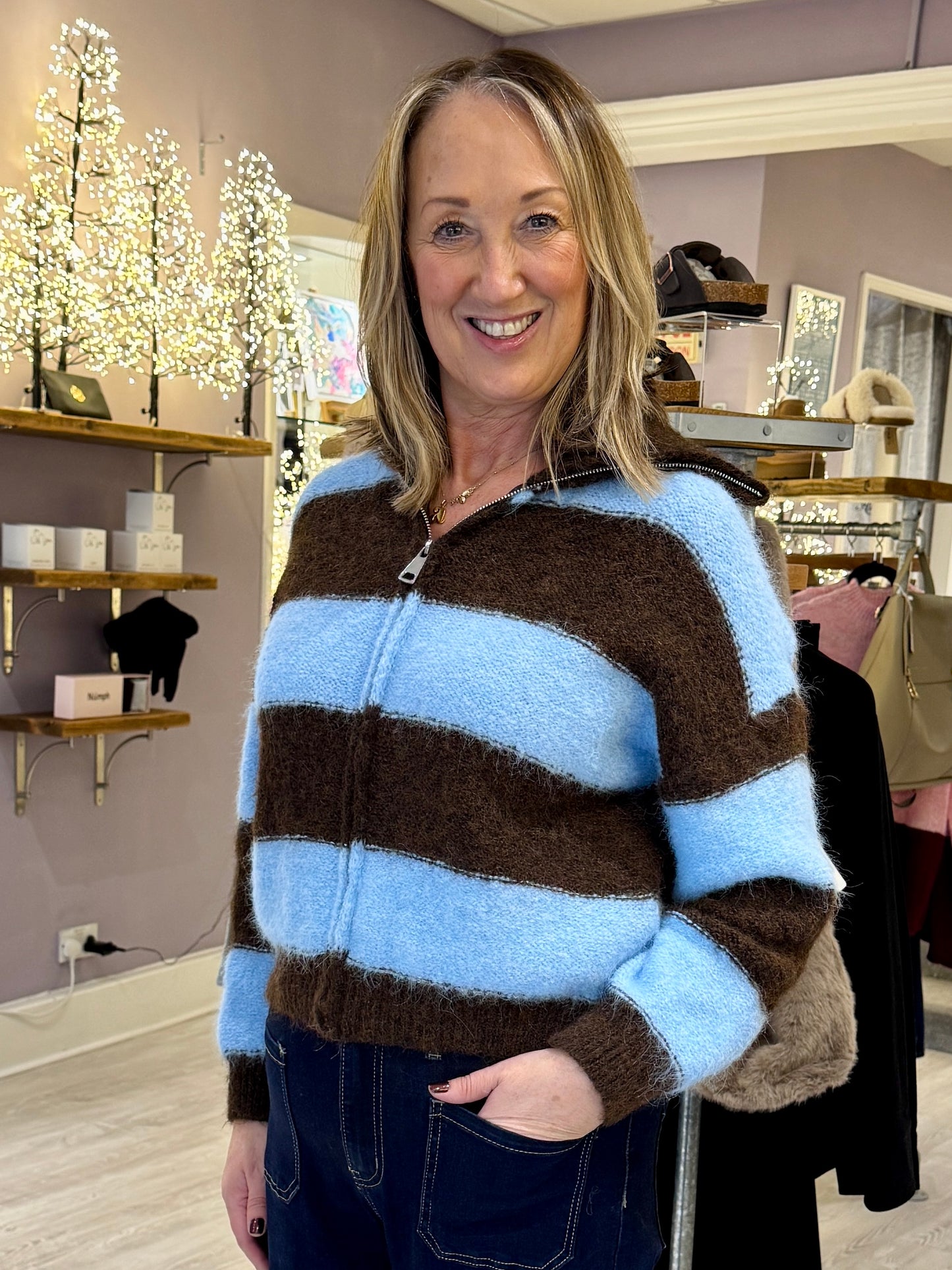 Windsor Zip Up Cardigan