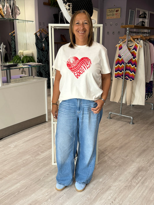 Saint Tropez Kuvi T-Shirt - Poppy Red