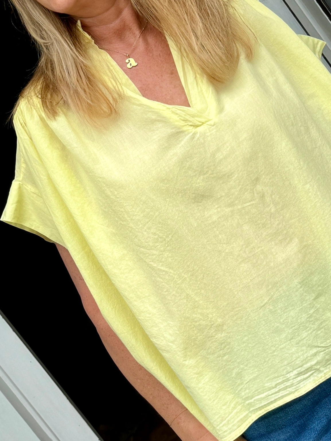 The Artist Blouse - Lemon