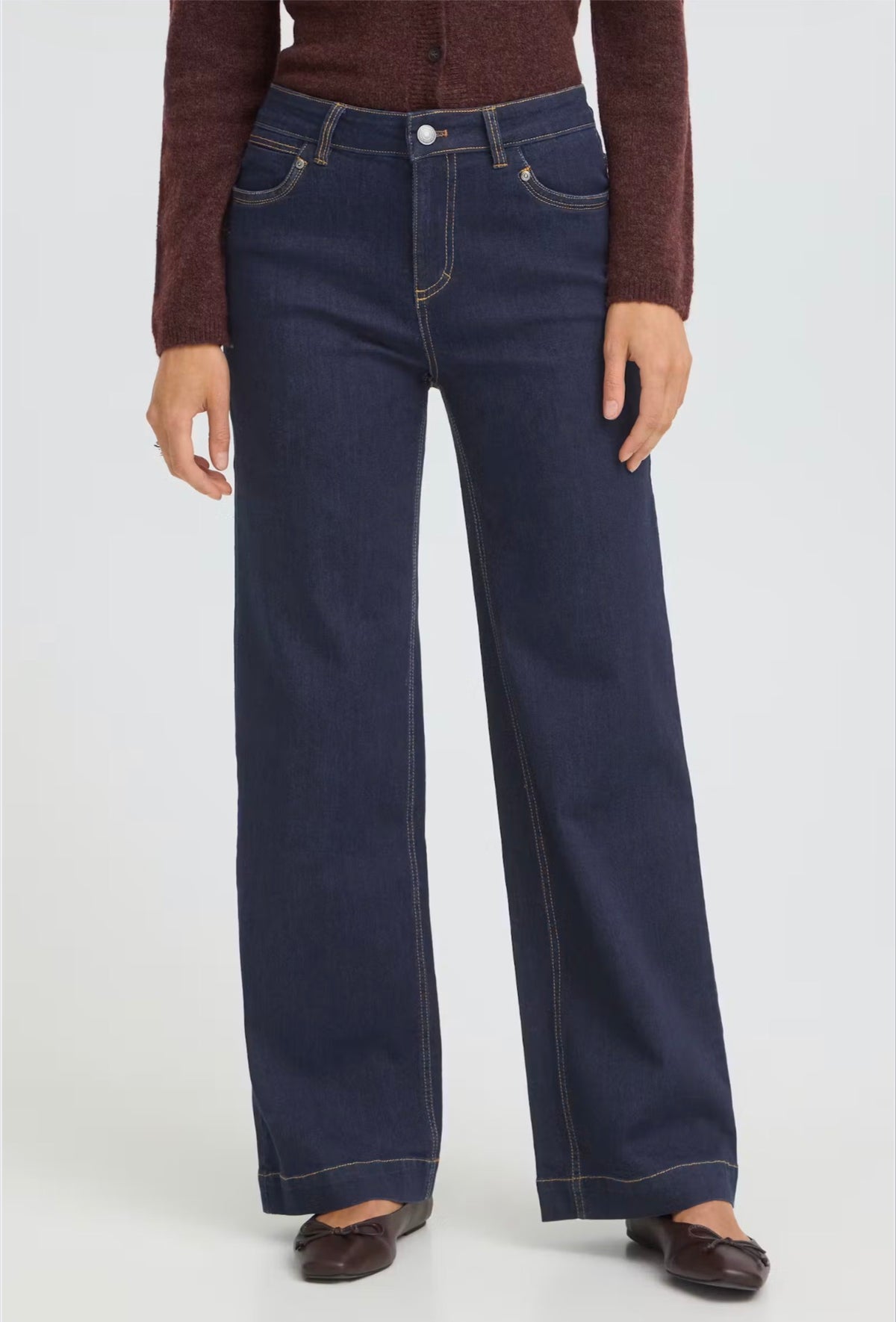 Fransa Chicago Hanna Jeans - Unwashed Blue Denim