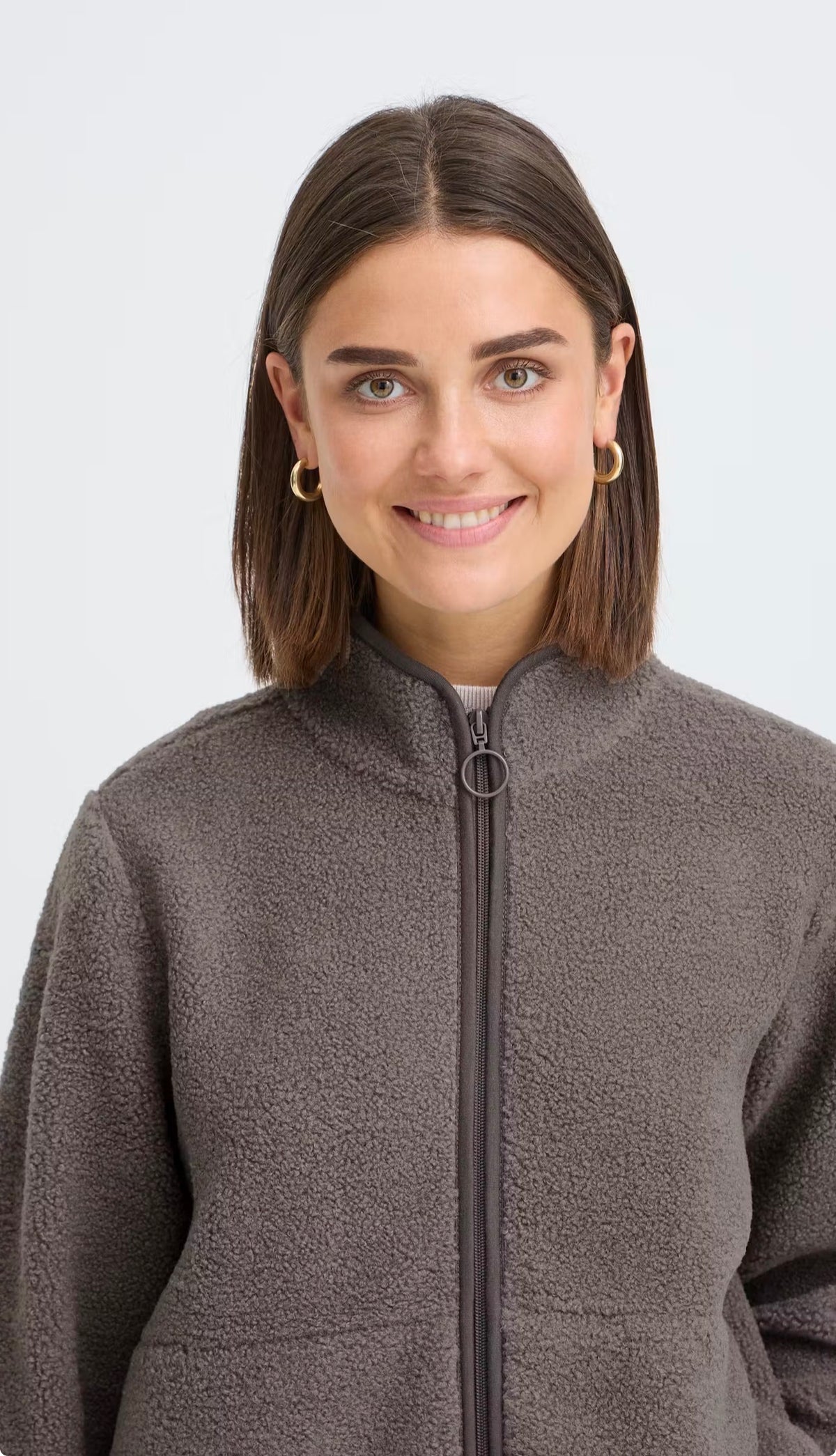 Fransa Tenya Jacket - Driftwood/Grey
