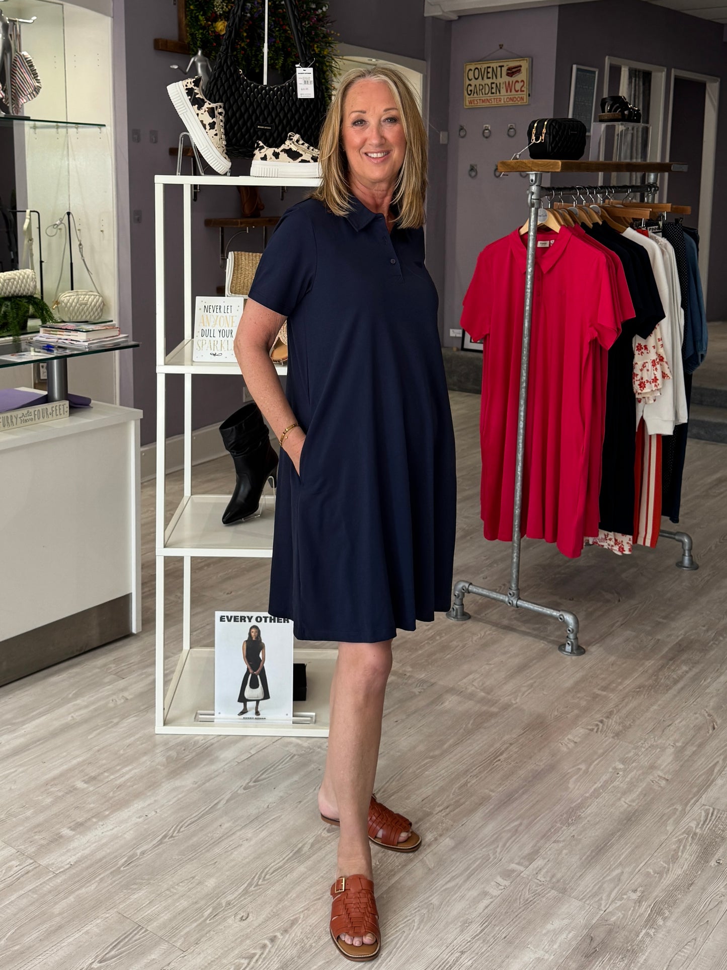 Fransa Samma Dress - Navy Blazer