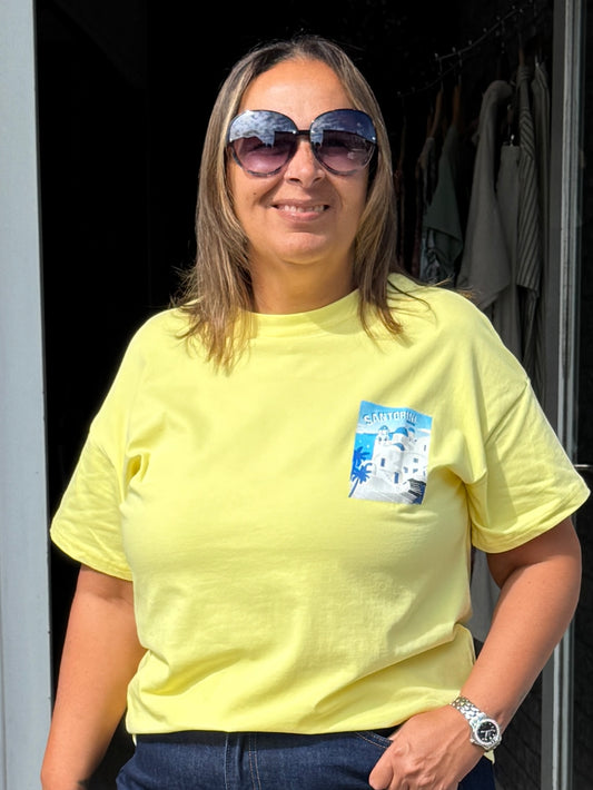 Santorini T-Shirt - Lemon