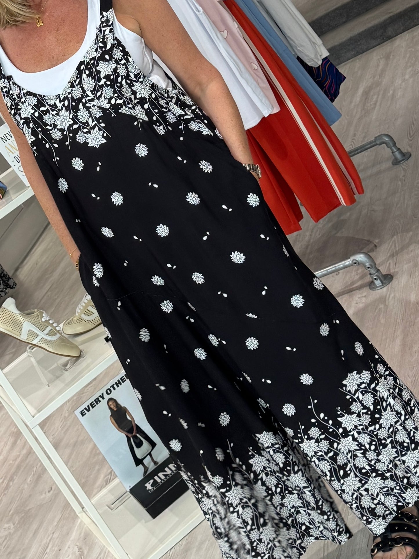 Gianna Dungarees - Black
