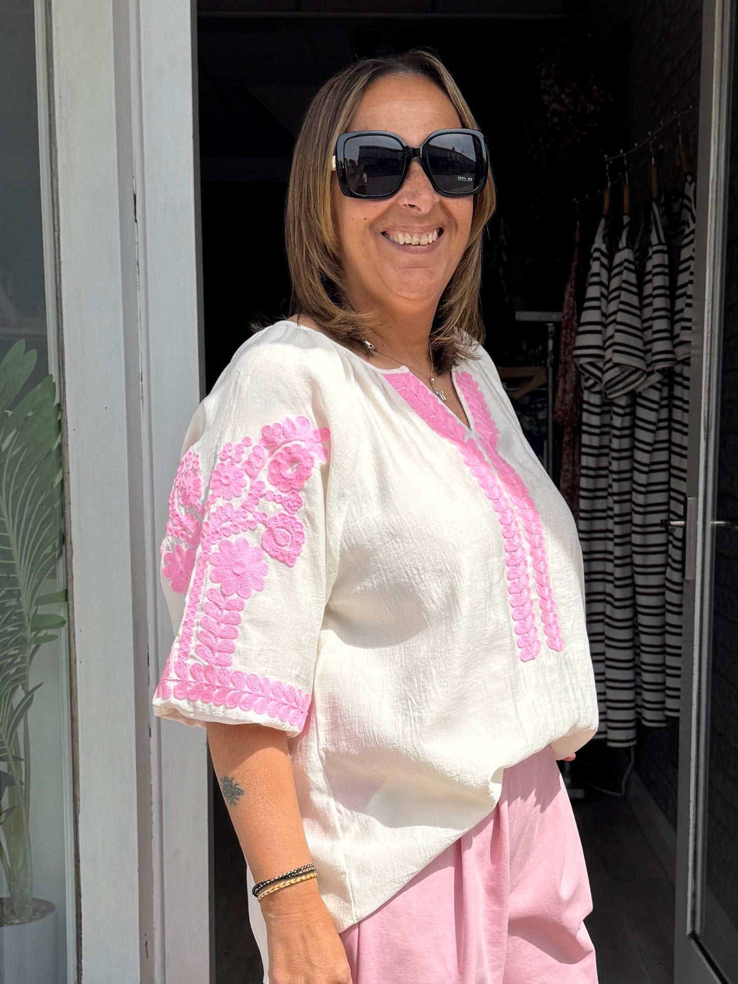 Blakely Blouse - Pink