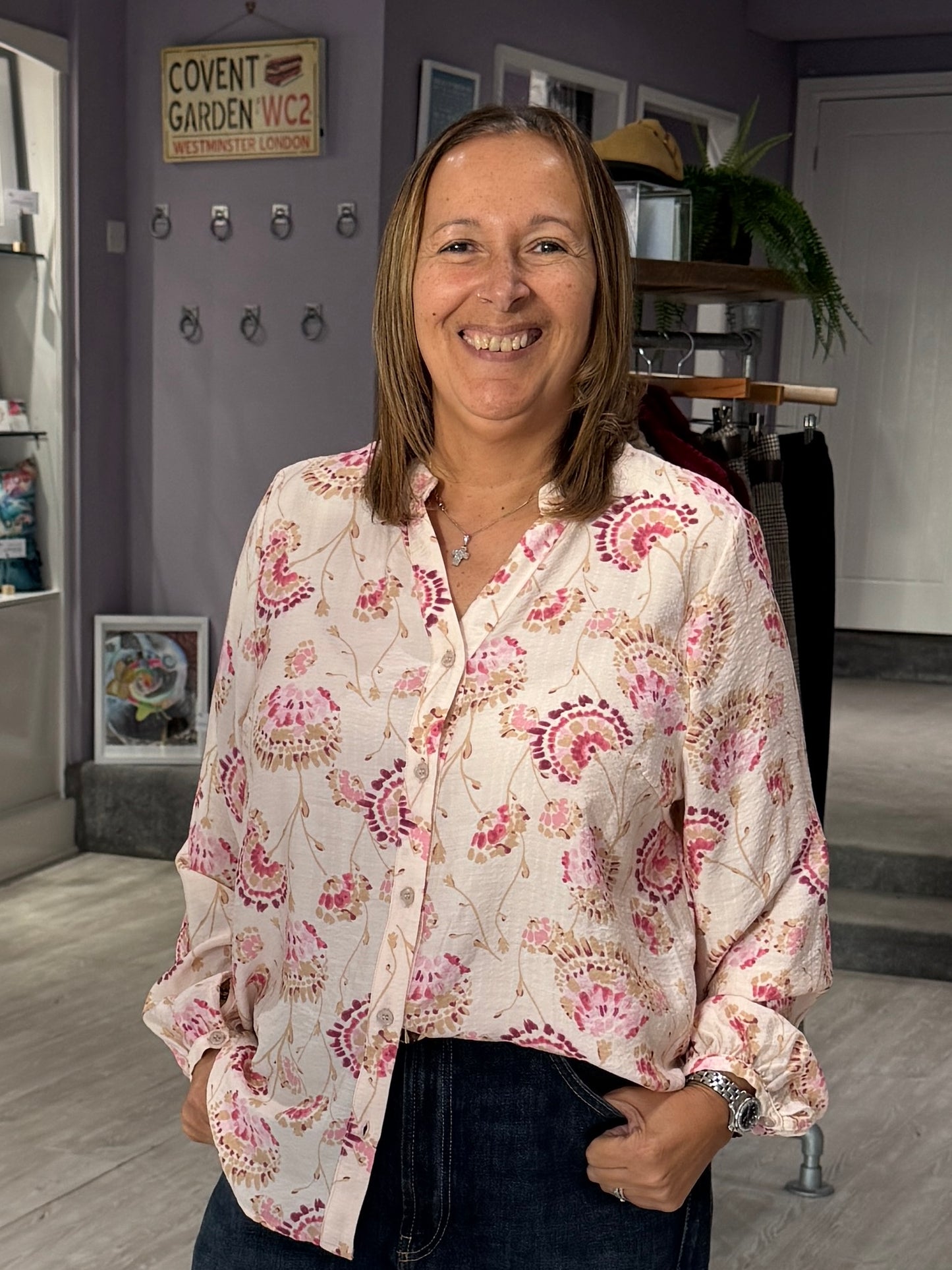 Fransa Kalia Blouse - Orchid Floral