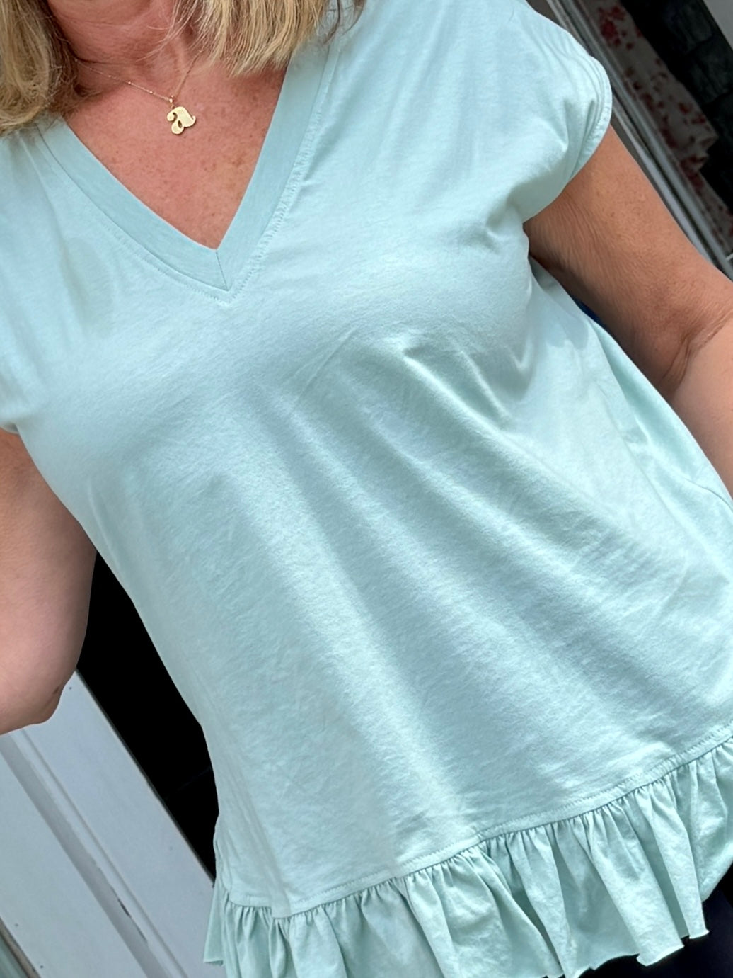 Religion Innuendo Top - Teal