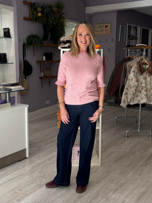 Roxie Short Sleeve Jumper - Pink