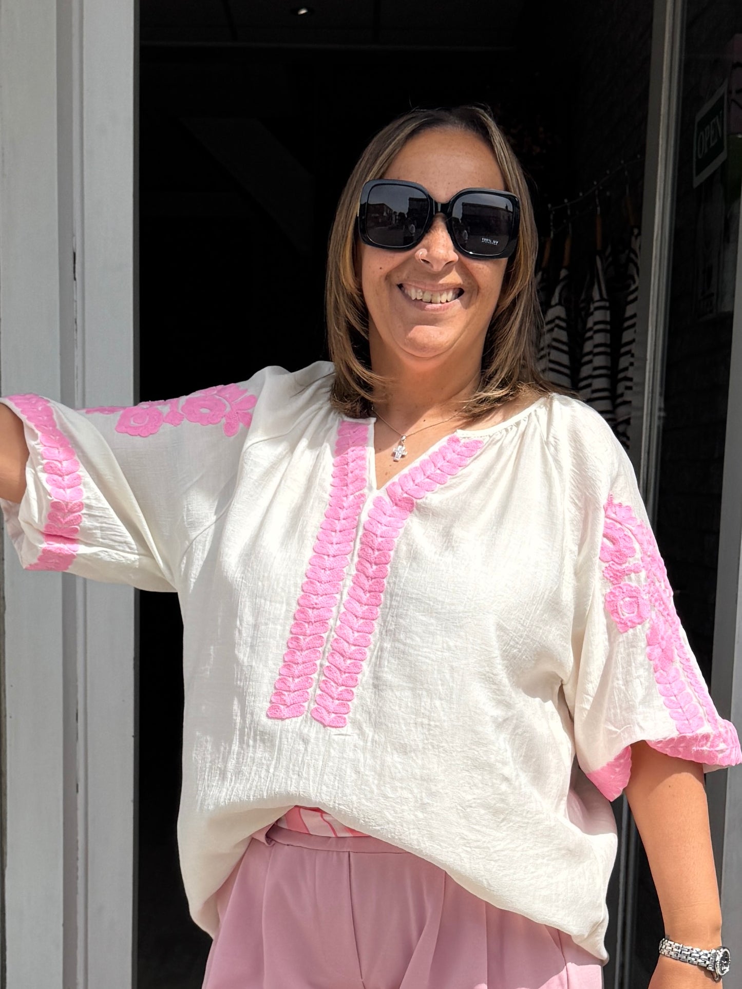 Blakely Blouse - Pink
