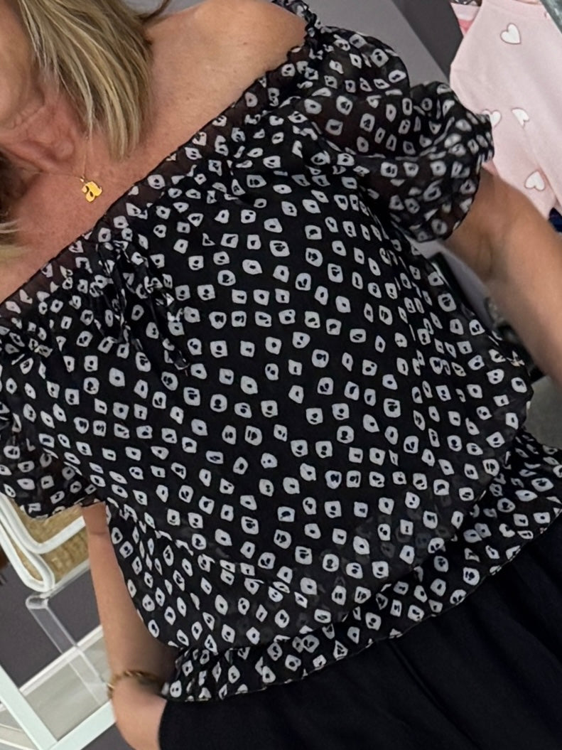 Flossie Top - Black