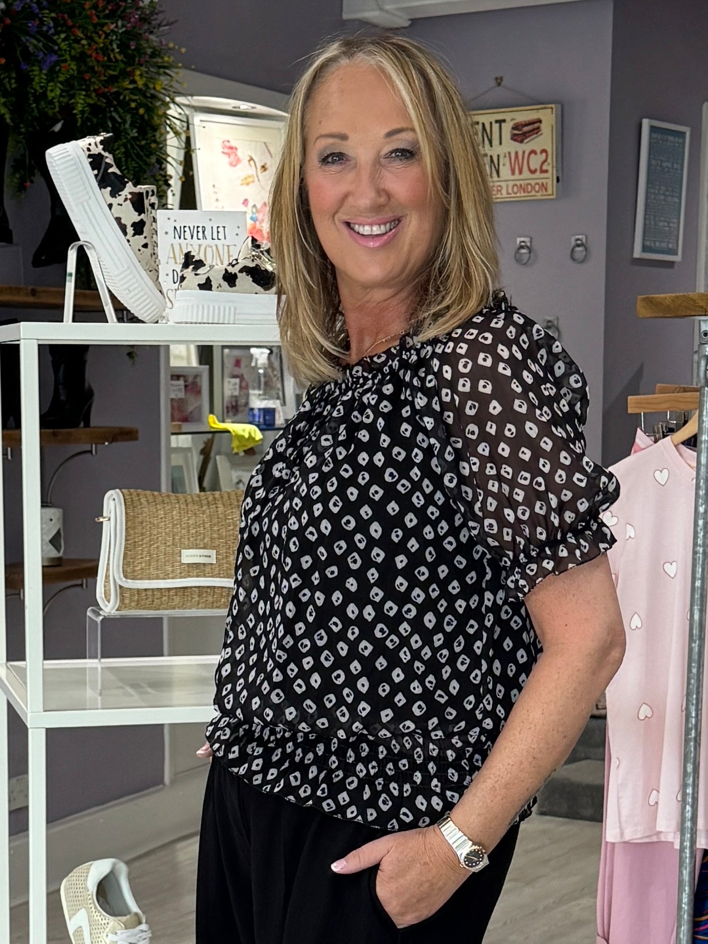 Flossie Top - Black