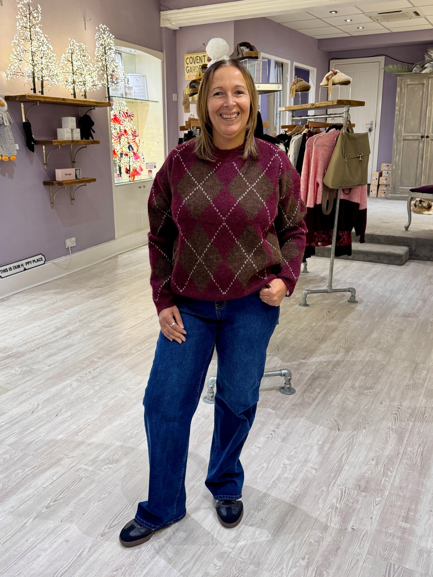 Oaklee  Argyle Jumper