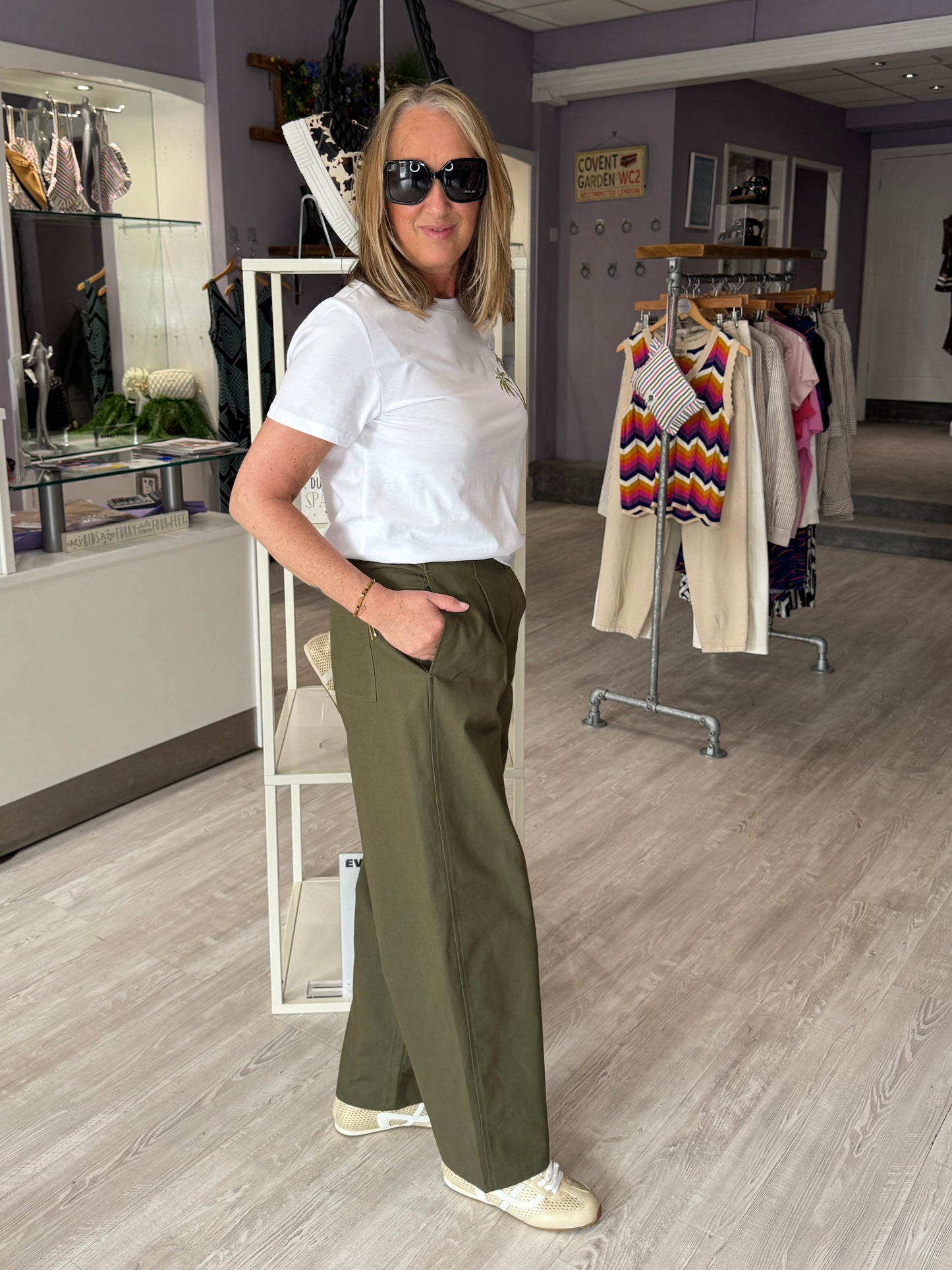 Saint Tropez Reef Trousers - Army Green
