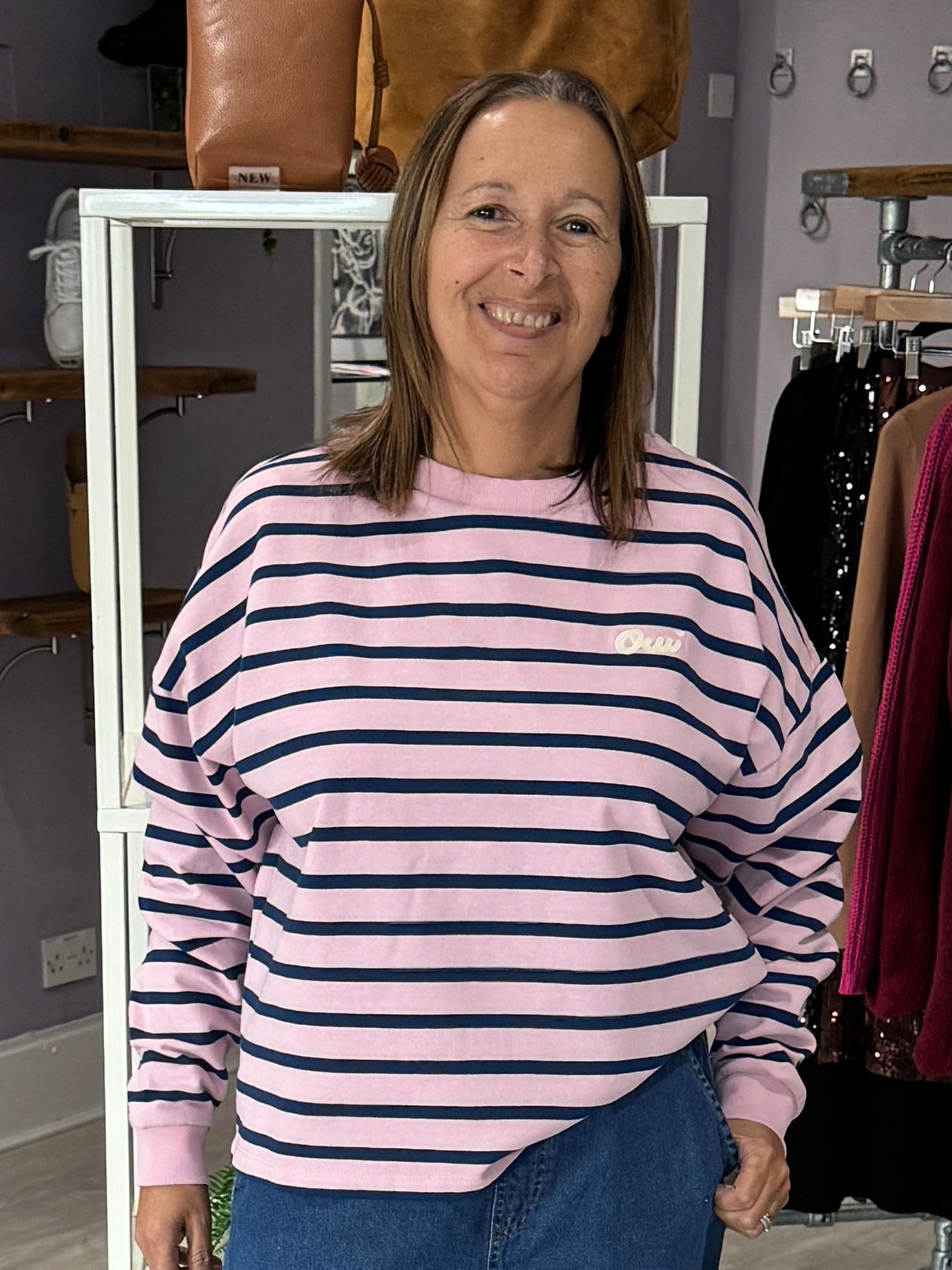 Saint Tropez Osiria Sweatshirt - Pink Nectar Navy