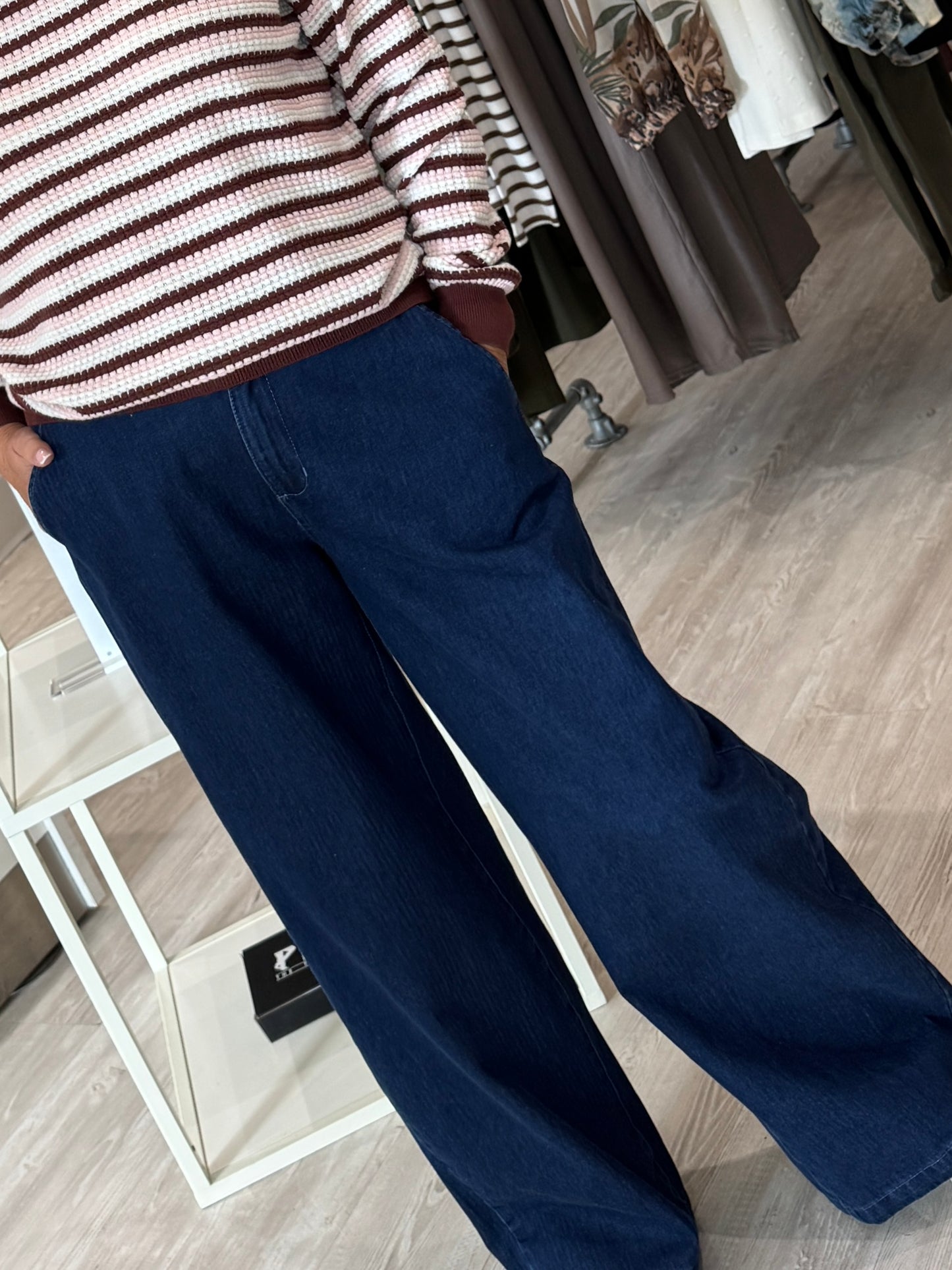 Fransa Holli Rome Jeans - Mid Blue