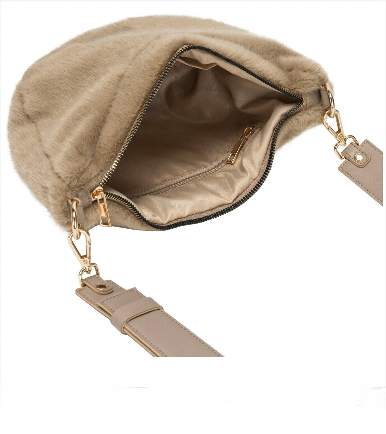 Every Other Scoop Cross Body Bag - Taupe