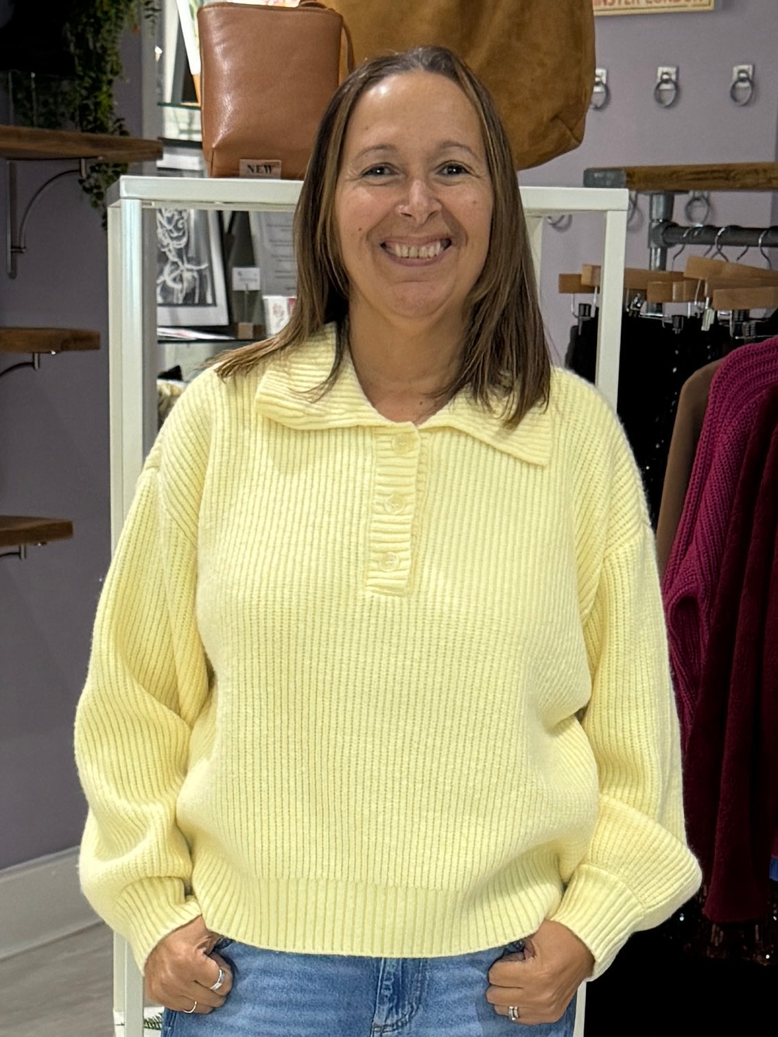 Saint Tropez Ottoline Jumper - Lemon Drop Melange