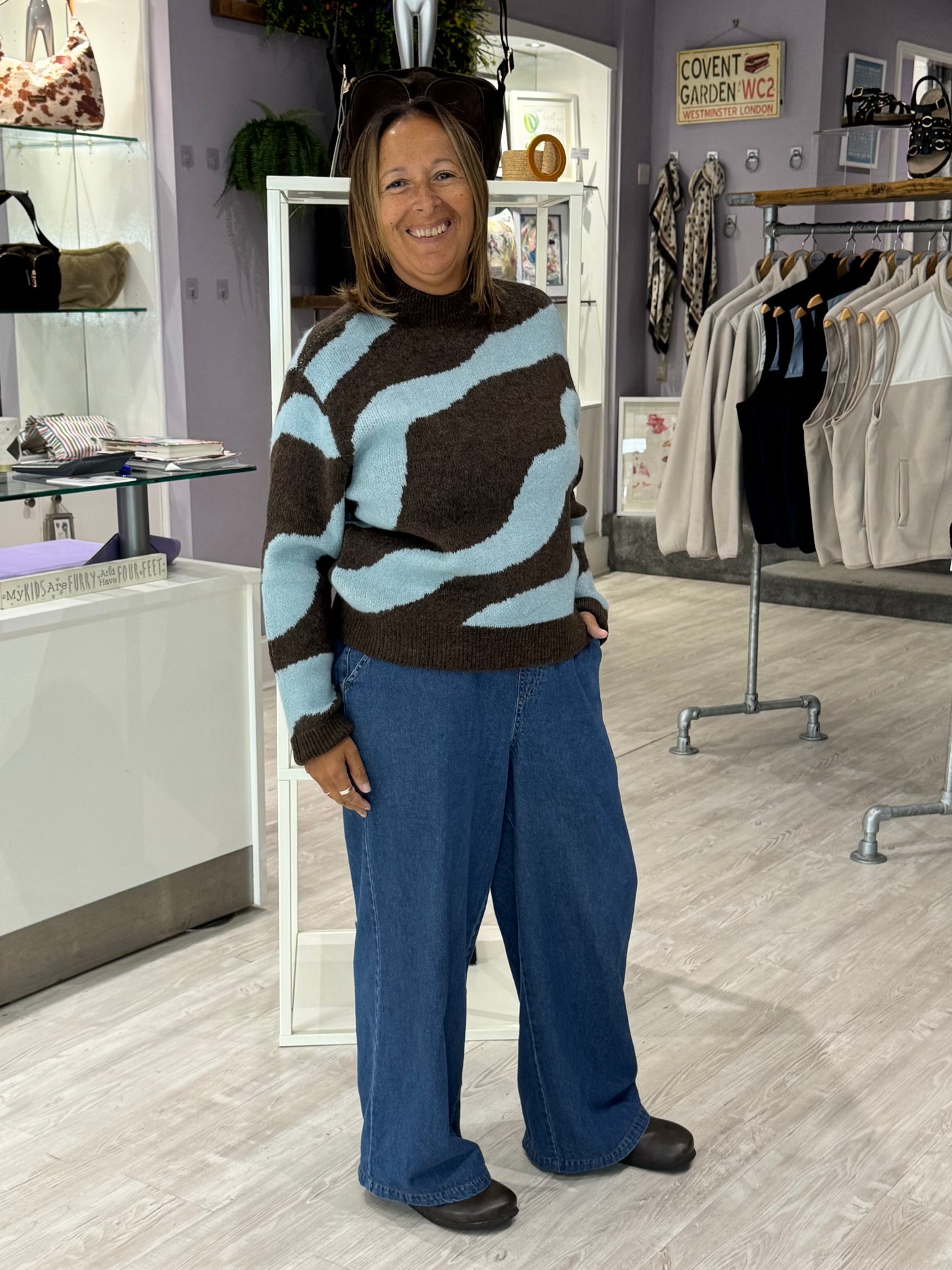 Saint Tropez Mallie Jumper - Dark Earth/Brown
