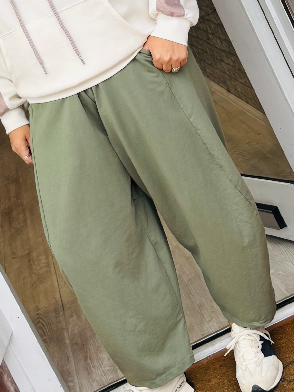 Balloon Jersey Trousers  - Khaki (Last Pair)