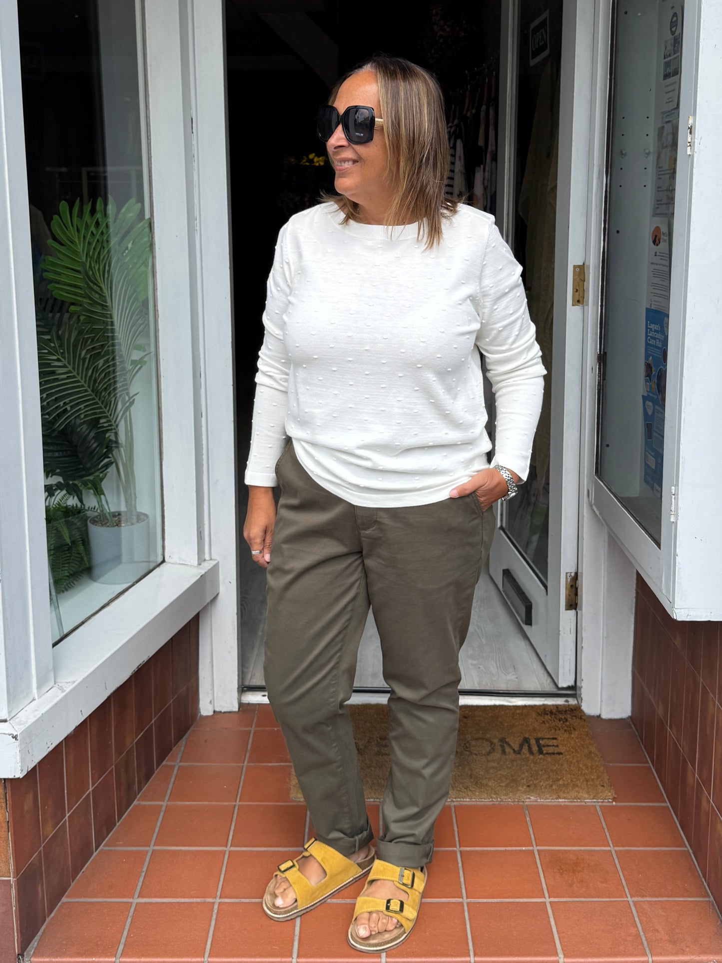 Fransa Karianne Jumper - Whisper White